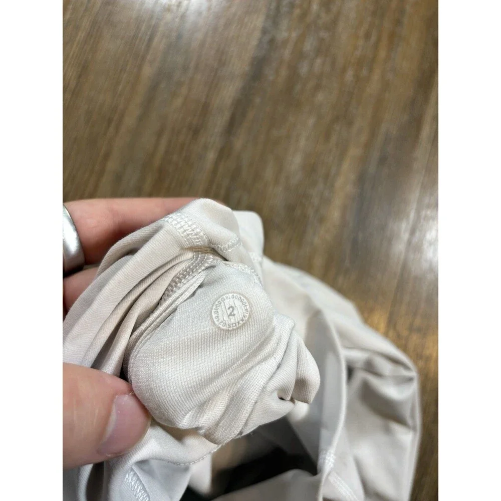 Lululemon Womens White Wunder Under Leggings Size 2 High Rise